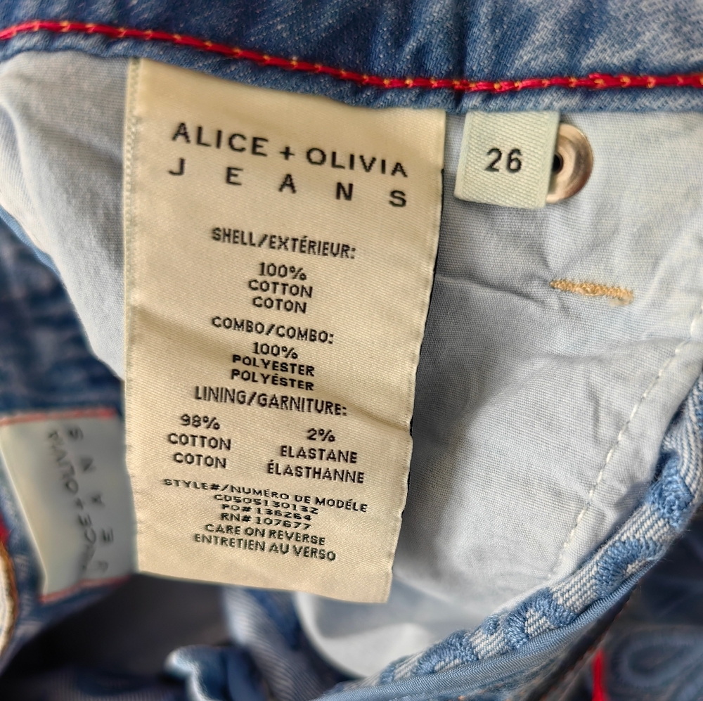 Alice + Olivia WEEZY LASERCUT JEAN - Picture 12 of 16